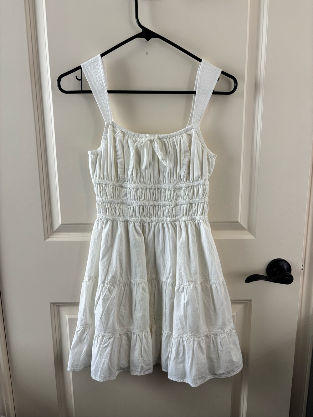 Sunday Best White Smocked Mini Dress
